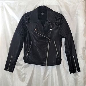 Topshop faux leather jacket